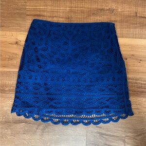 Lilly Pulitzer cobalt blue eyelet skirt